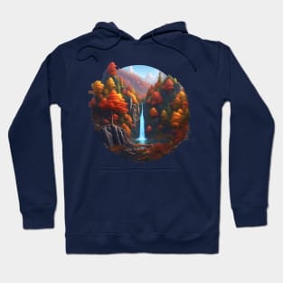 Waterfall in the forest Hoodie